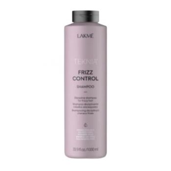 Sampon disciplinant pentru păr creț sau rebel, Lakme Teknia Frizz Control Shampoo, 1000 ml
