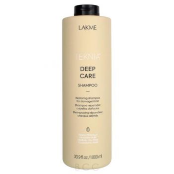 Sampon reparator pentru par uscat degradat Lakme Teknia Deep Care Shampoo, 1000 ml