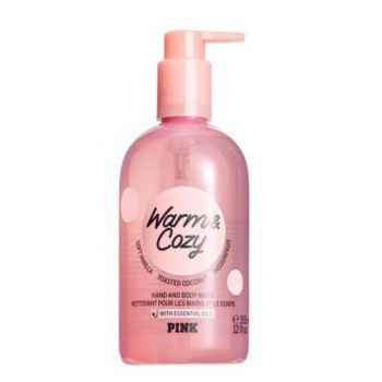 Sapun lichid pentru maini si corp, Warm Cozy, Victoria's Secret Pink, 355 ml de firma original