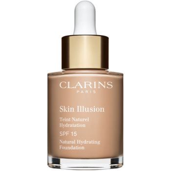 Clarins Skin Illusion Natural Hydrating Foundation makeup radiant cu hidratare SPF 15