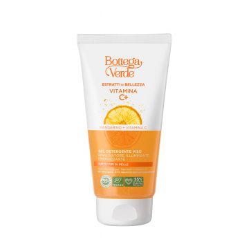 Gel de curatare a fetei, pentru toate tipurile de ten cu extract de Mandarina si Vitamina C