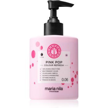 Maria Nila Colour Refresh Pink Pop mască fină de hrănire fără pigmenți permanenți de culoare