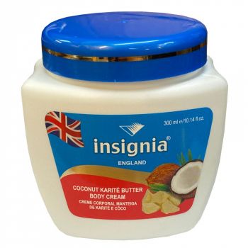 Unt de Corp cu Cocos si Unt de Shea, Insignia Coconut Karite Butter, pentru piele uscata, 300 ml