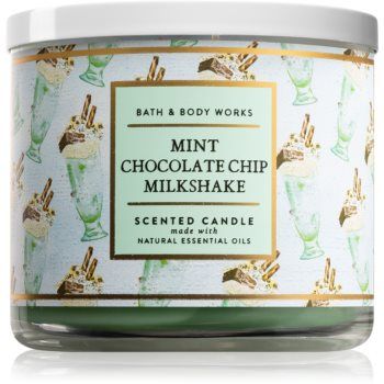 Bath & Body Works Mint Chocolate Chip Milkshake lumânare parfumată