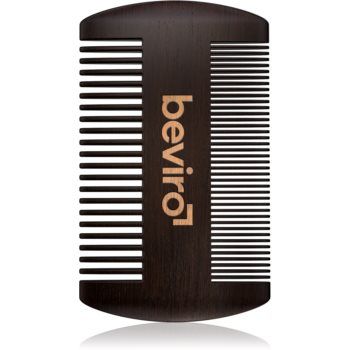 Beviro Pear Wood Beard Comb pieptene pentru barbă