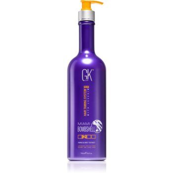 GK Hair Miami Bombshell masca hidratanta pentru netezire pentru iluminarea părului sau pentru părul cu șuvițe de firma originala