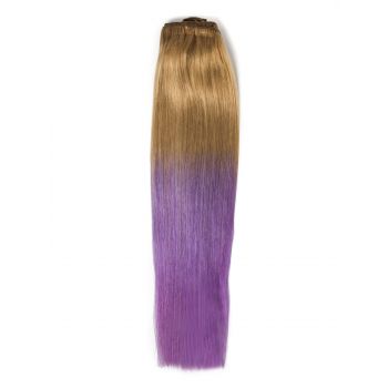 Extensii Clip-On PREMIUM Blond Aluna/Mov de firma originala