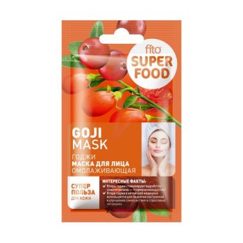 Masca Faciala Rejuvenanta cu Extracte de Goji si Merisor Super Food Fitocosmetic, 10 ml