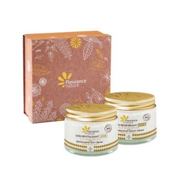 Set cadou bio Fleurance Nature - Crema de zi 50ml + Crema de noapte 50ml Gelée Royale