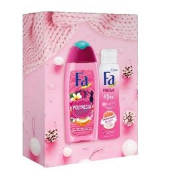 Set Cadou Fa Polynesia Secrets - Gel de Dus 250 ml + Deodorant Spray Fresh & Free 150 ml