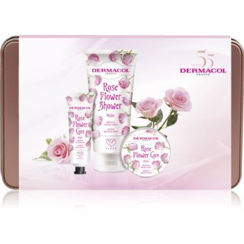 Dermacol Flower Care Rose set cadou (pentru maini si corp)