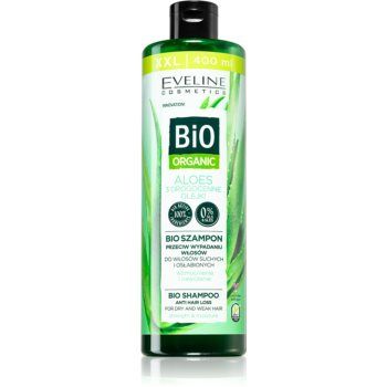 Eveline Cosmetics Bio Organic Natural Aloe Vera Șampon împotriva căderii părului cu aloe vera
