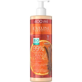 Eveline Cosmetics Bio Organic Natural Orange Extract Cremă corp nutritivă și pentru fermitate cu efect termogen de firma originala