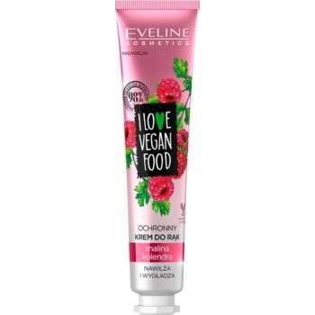 Eveline Cosmetics I Love Vegan Food crema de maini hidratanta cu arome de zmeura ieftina