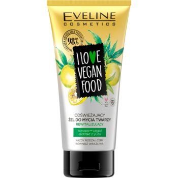Eveline Cosmetics I Love Vegan Food gel fresh de curatare pentru o piele mai luminoasa