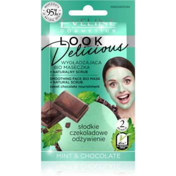 Eveline Cosmetics Look Delicious Mint & Chocolate masca hidratanta pentru netezire cu ciocolata ieftina