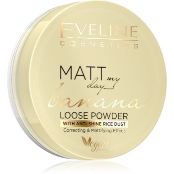 Eveline Cosmetics Matt My Day pudra de fixare cu efect matifiant