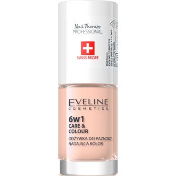 Eveline Cosmetics Nail Therapy Care & Colour balsam pentru unghii 6 in 1