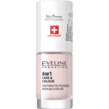 Eveline Cosmetics Nail Therapy Care & Colour balsam pentru unghii 6 in 1