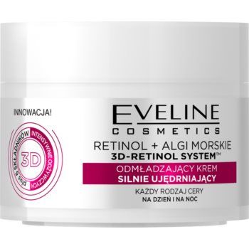 Eveline Cosmetics Retinol + Sea Algae cremă pentru netezirea și strălucirea pielii cu retinol