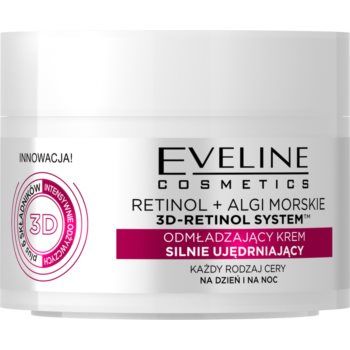 Eveline Cosmetics Retinol + Sea Algae cremă pentru netezirea și strălucirea pielii cu retinol ieftina