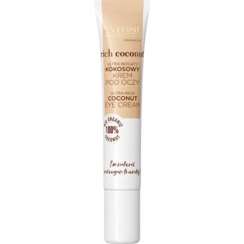 Eveline Cosmetics Rich Coconut crema de ochi regeneratoare cu probiotice