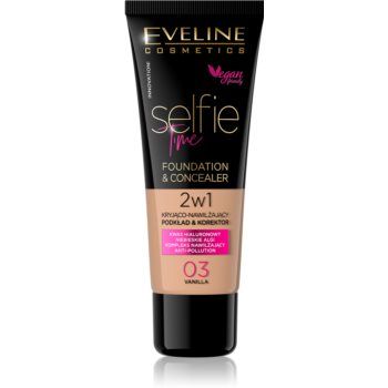 Eveline Cosmetics Selfie Time make-up si corector 2 in 1