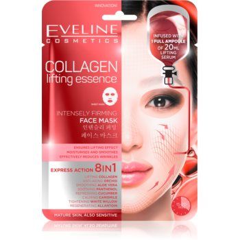 Eveline Cosmetics Sheet Mask Collagen masca cu efect de lifting si fermitate cu colagen