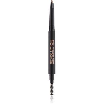 Makeup Revolution Duo Brow Definer creion sprâncene precise de firma original