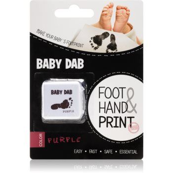 Baby Dab Foot & Hand Print Purple cerneală pentru amprente copii de firma original