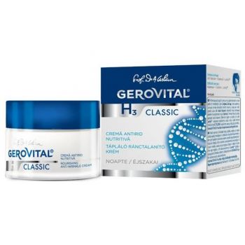 Crema Antirid Nutritiva de Noapte - Gerovital H3 Classic Nourishing Anti-Wrinkle Cream, 50ml de firma originala