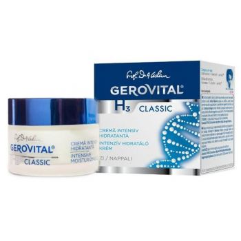 Crema Intensiv Hidratanta - Gerovital H3 Classic Intensive Moisturizing Cream, 50ml