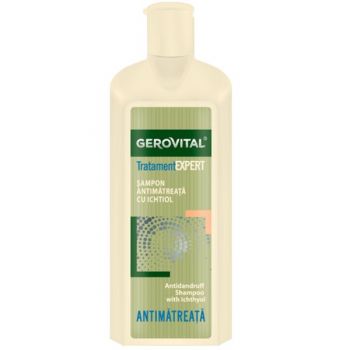 Sampon Antimatreata cu Ichtiol - Gerovital Tratament Expert Antidandruff Shampoo with Ichthyol, 250ml