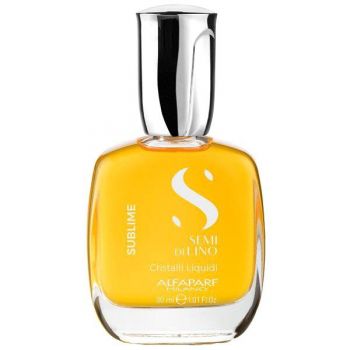 Ser de Stralucire cu Microcristale - Alfaparf Milano Semi Di Lino Sublime Cristalli Liquidi The Original, 30ml de firma original