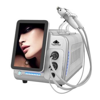 Aparat 2in1 Lifting Vacuum RF Microneedeling TotulPerfect Profesional 2MzH si Micro-Ace RF, Radio Frecventa Mono/Bi Polara Faciala, Slabire si Tonifiere Profesionala, 2MHz Pinxel-VS de firma originala