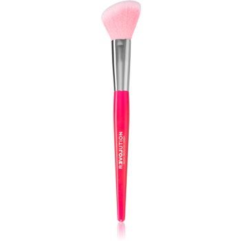 Revolution Relove Brush Queen perie curbata pentru pudra si bronz