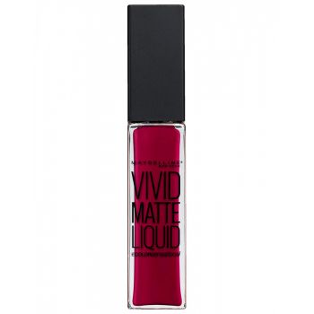 Ruj lichid mat Maybelline New York Color Sensational Vivid Matte Liquid, 40 Berry Boost, 8 ml