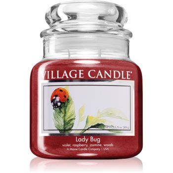 Village Candle Lady Bug lumânare parfumată (Glass Lid)
