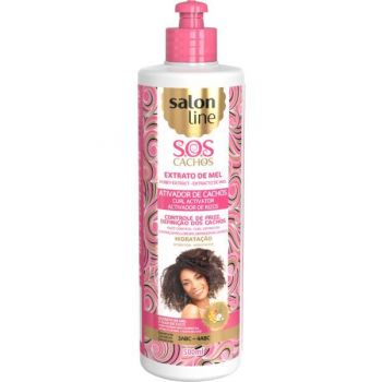 Activator bucle S.O.S imbogatit cu miere, par cret, sticla, Salon Line 500ml Activator bucle S.O.S imbogatit cu miere, par cret, sticla, Salon Line 500ml