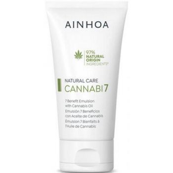 Emulsie Faciala cu Ulei de Canabis - Ainhoa Natural Care Cannabi7 7 Benefit Emulsion with Cannabis Oil, 50 ml Emulsie Faciala cu Ulei de Canabis - Ainhoa Natural Care Cannabi7 7 Benefit Emulsion with Cannabis Oil, 50 ml