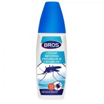 Spray Lotiune Impotriva Tantarilor si A Capuselor, Bros, (001), 100ml de firma originala