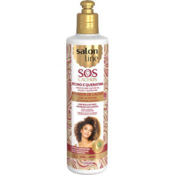 Activator bucle, S.O.S, ulei ricin si keratina, Salon Line, 300 ml