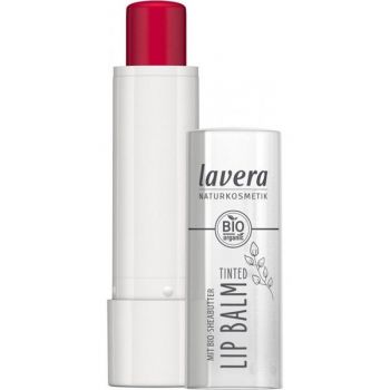 Balsam de Buze Bio Colorat Strawberry Red 03 Lip Balm Lavera, 4,5 g ieftin