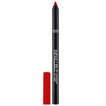 Creion de buze L Oreal Paris Infaillible Lip Liner 105 Red Fiction, 7 g la reducere