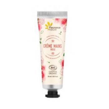 Cremă de mâini bio cu trandafiri, Fleurance Nature, 30ml