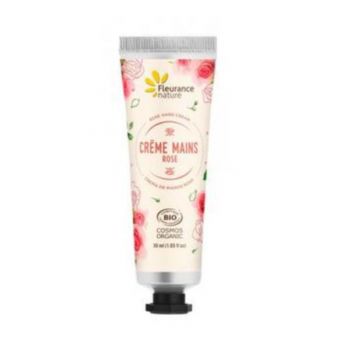 Cremă de mâini bio cu trandafiri, Fleurance Nature, 30ml