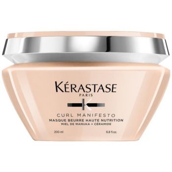 Masca Nutritiva pentru Par Cret - Kerastase Curl Manifesto Masque Beurre Haute Nutrition Extra-rich Nourishing Mask Treatment Very Curly and Coily Hair, 200 ml de firma originala