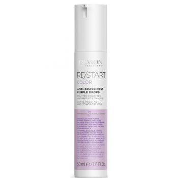 Ser pentru Par cu Pigmenti Violeti - Revlon Professional Re/Start Color Anti-brassiness Purple Drops, 50 ml ieftin