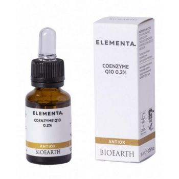 Ser pentru Ten cu Coenzima Q10 - Bioearth Elementa Beauty Booster Antiox Coenzyme Q10 0.2%, 15 ml la reducere