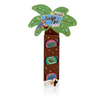 Set Cadou Balm Tree- Lip Balm Trio, Lip Balsam de buze Mint Mojito + Coconut Colada + Strawberry Daiquiri 3x10ml